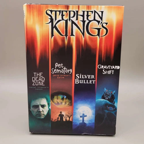 Stephen King 4-Film Collection (DVD, Box Set) – The Dead Zone / Pet Sematary / Silver Bullet / Graveyard Shift