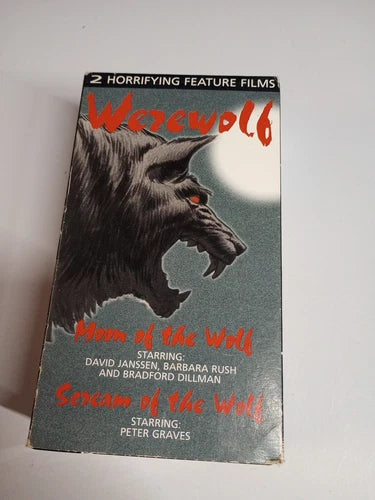 Werewolf: Moon of the Wolf / Scream of the Wolf (VHS, 1993, Simitar, Double Feature)