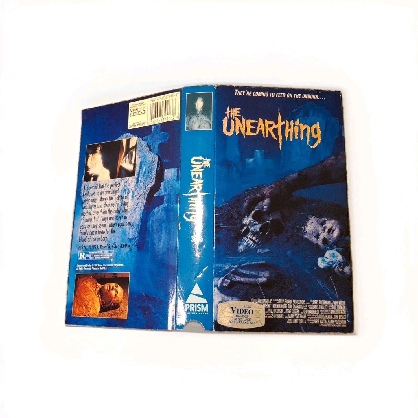 The Unearthing (1993) VHS Horror Rare OOP