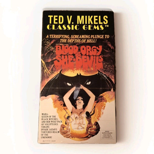 Blood Orgy of the She-Devils (VHS, 1989, Ted V. Mikels Classic Gems)