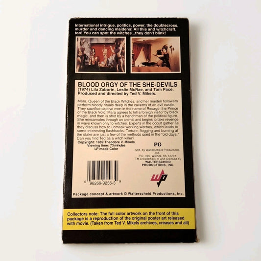Blood Orgy of the She-Devils (VHS, 1989, Ted V. Mikels Classic Gems)
