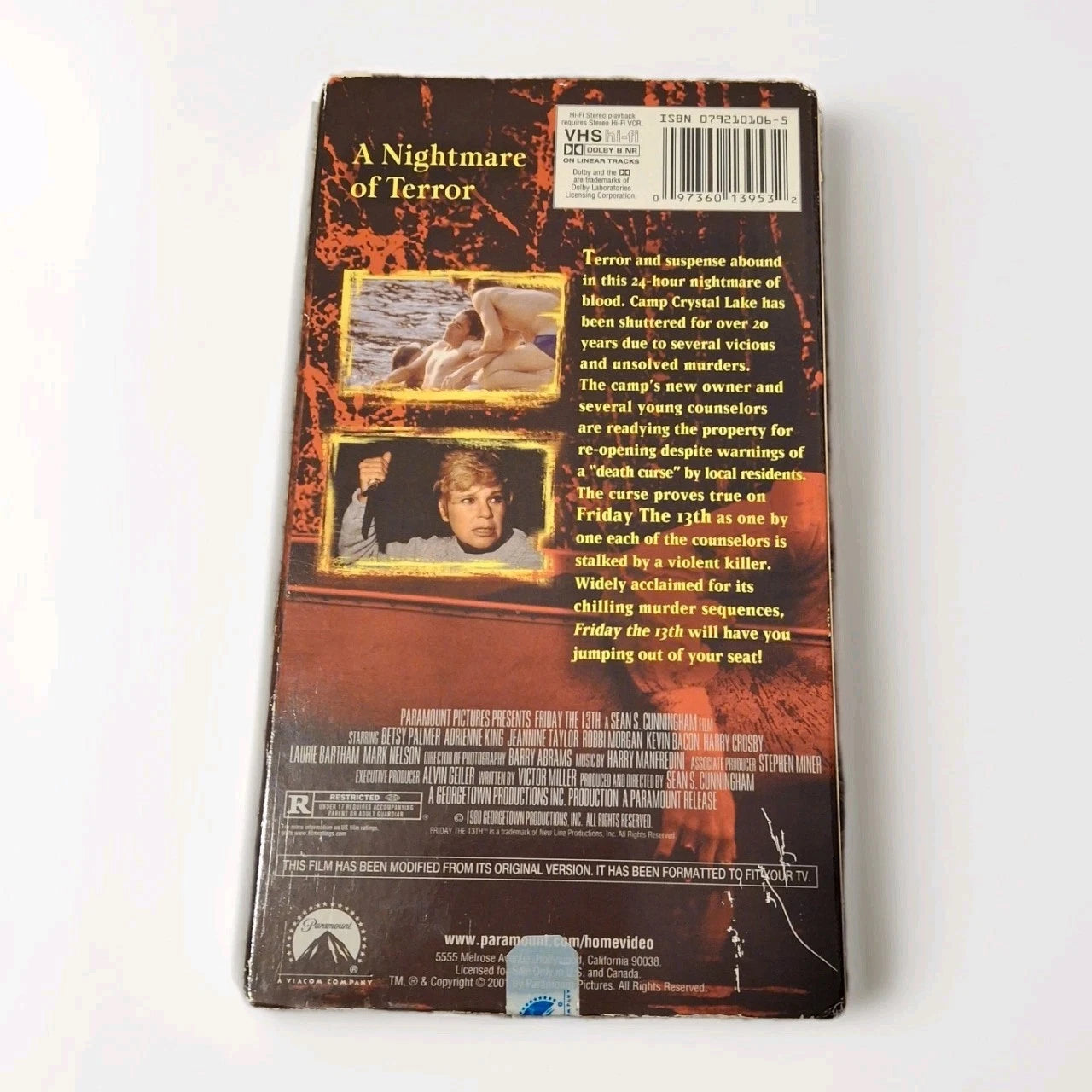 Friday the 13th (1980) – 2001 Paramount VHS Release