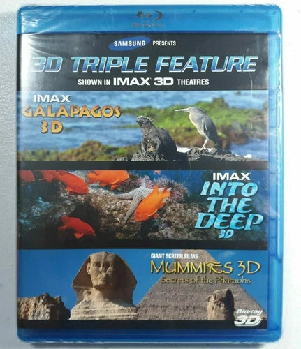 IMAX 3D Triple Feature Blu-ray (Galapagos 3D / Into the Deep 3D / Mummies 3D)